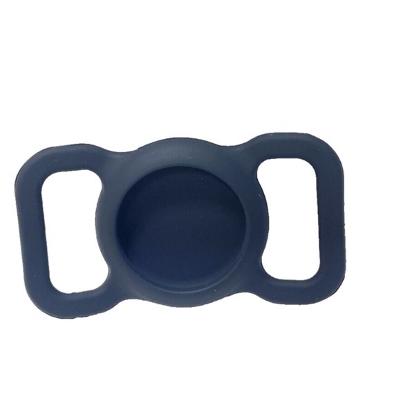 Black Dog Collar Air Tag Holder Case Silicone Brand New - Picture 2 of 6